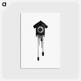 アートポストカード-Cuckoo Clock Illustration
 - 大英図書館 Postcard.