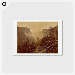 アートポストカード-Yosemite Valley (Early Morning from Rock of the Moon)
 - エドワード マイブリッジ Postcard.