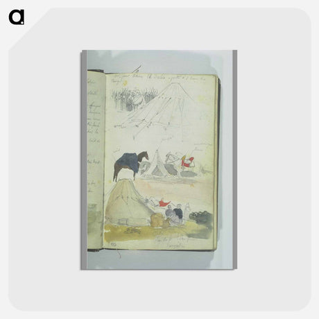 アートポストカード-Arab Studies Camp - ウジェーヌ ドラクロワ Postcard.