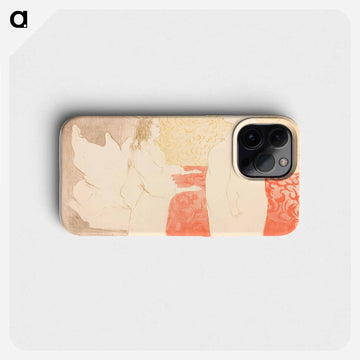 Femme au Lit, Profile, au Petit Liver - アンリ ド トゥールーズ ロートレック Phone Case.