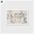 アートポストカード-Workers’ Daughters on the Outer Boulevard - ピエール オーギュスト ルノワール Postcard.