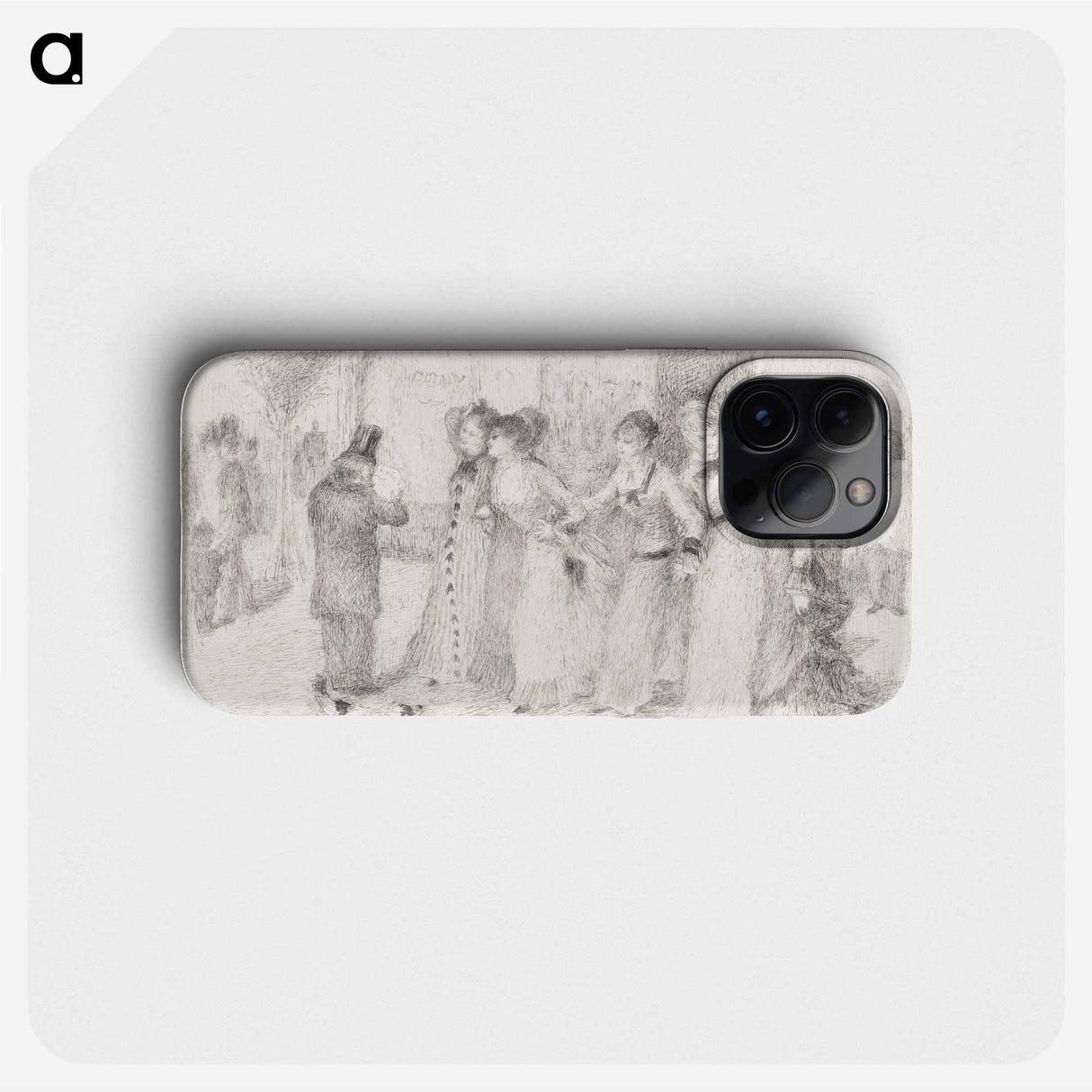 Workers’ Daughters on the Outer Boulevard - ピエール オーギュスト ルノワール Phone Case.