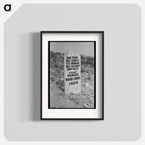 アートポスター-Tombstone in Boothill Cemetery
 - ラッセル リー Poster.