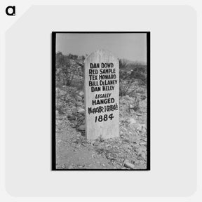 アートポストカード-Tombstone in Boothill Cemetery
 - ラッセル リー Postcard.