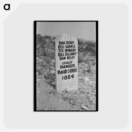 アートポストカード-Tombstone in Boothill Cemetery
 - ラッセル リー Postcard.