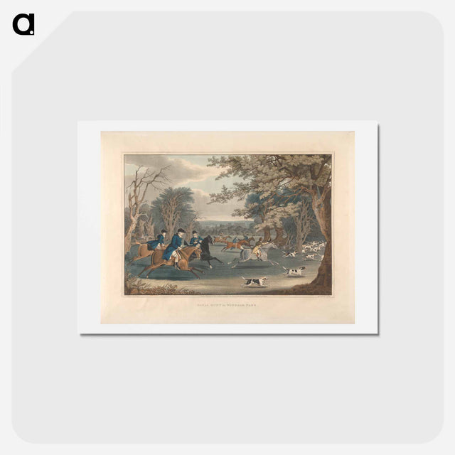 アートポストカード-Royal Hunt in Windsor Park
 - イェール大学アートギャラリー Postcard.
