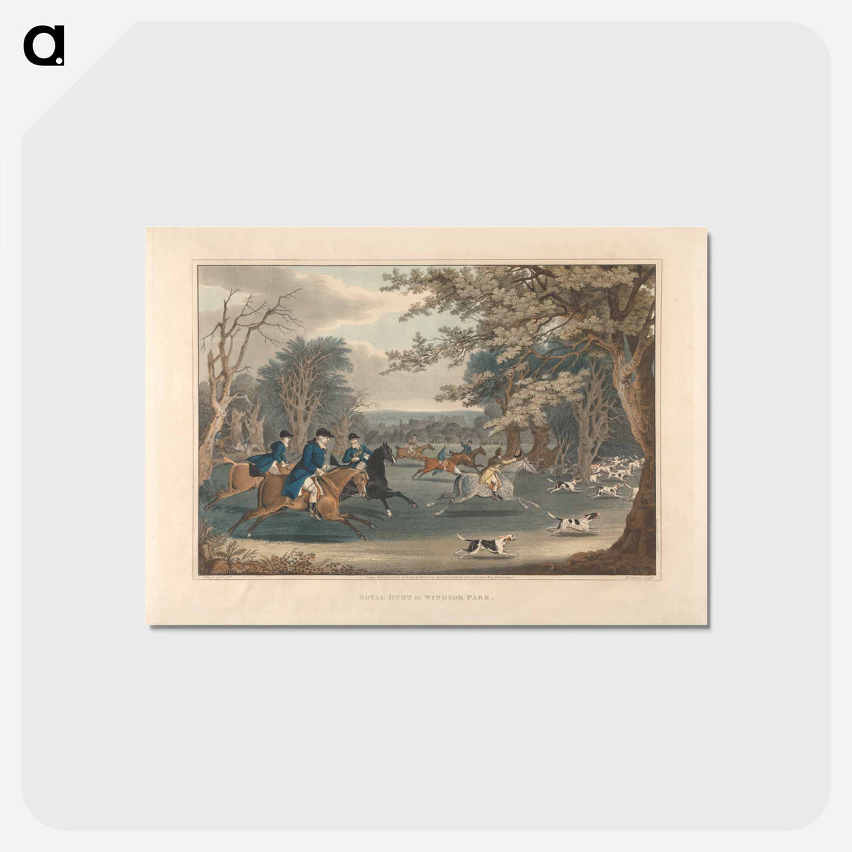 アートポストカード-Royal Hunt in Windsor Park
 - イェール大学アートギャラリー Postcard.