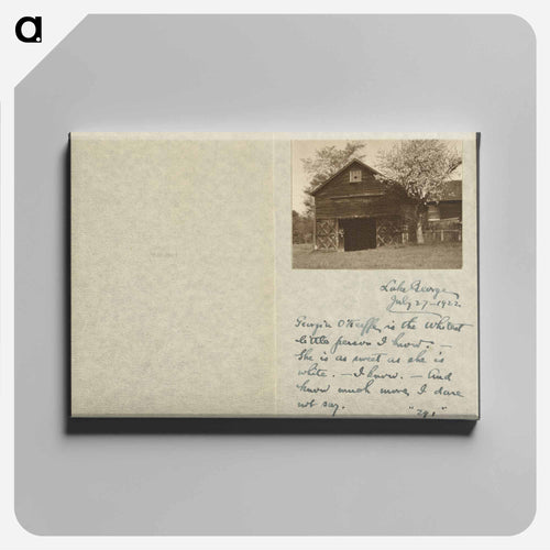 Barn and Apple Blossoms - アルフレッド スティーグリッツ Canvas.