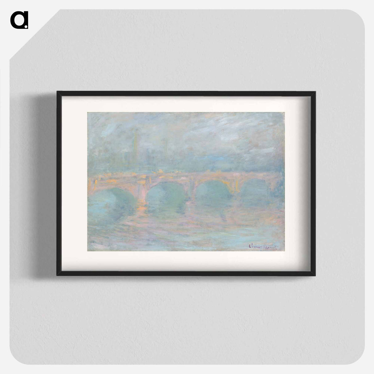 Waterloo Bridge, London, at Sunset - Claude Monet Poster.