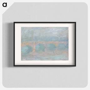 アートポスター-Waterloo Bridge, London, at Sunset - クロード モネ Poster.