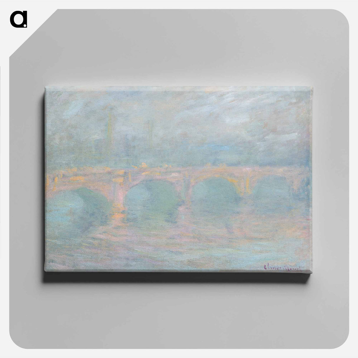 Waterloo Bridge, London, at Sunset - クロード モネ Canvas.