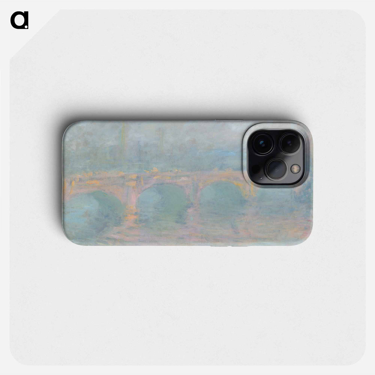 Waterloo Bridge, London, at Sunset - クロード モネ Phone Case.