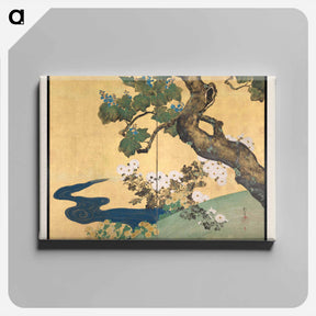 アートパネル-Paulownias and Chrysanthemums
 - クリーブランド美術館 Canvas.