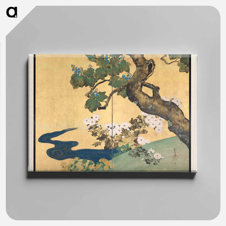 アートパネル-Paulownias and Chrysanthemums
 - クリーブランド美術館 Canvas.