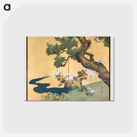 アートポストカード-Paulownias and Chrysanthemums
 - クリーブランド美術館 Postcard.