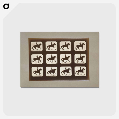 アートポストカード-Horses Ambling
 - エドワード マイブリッジ Postcard.