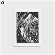 アートポストカード-Woman in a Garden - エルンスト ルートヴィヒ キルヒナー Postcard.