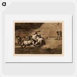 Villin härän onneton raivo - フランシスコ デ ゴヤ Poster.