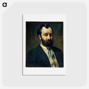 アートポストカード-Portrait of Jules Antoine Castagnary - ギュスターヴ クールベ Postcard.