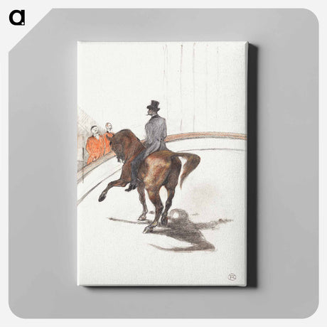 アートパネル-At the Circus: The Spanish Walk - アンリ ド トゥールーズ ロートレック Canvas.