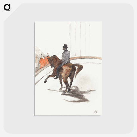 アートポストカード-At the Circus: The Spanish Walk - アンリ ド トゥールーズ ロートレック Postcard.
