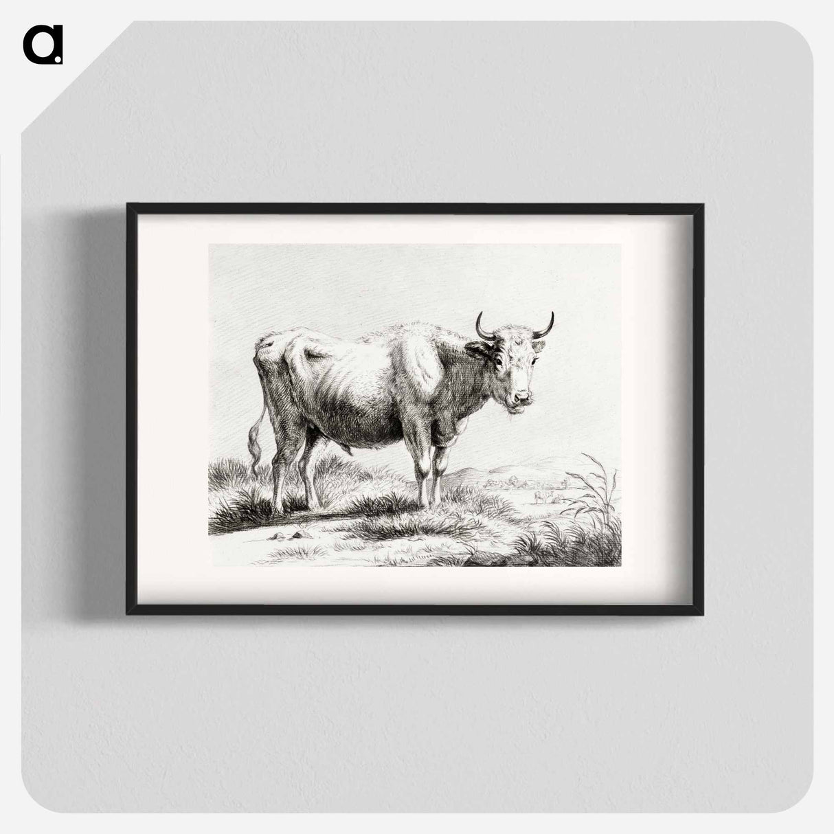 Standing cow - ジャン ベルナール Poster.