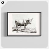 Standing cow - ジャン ベルナール Poster.