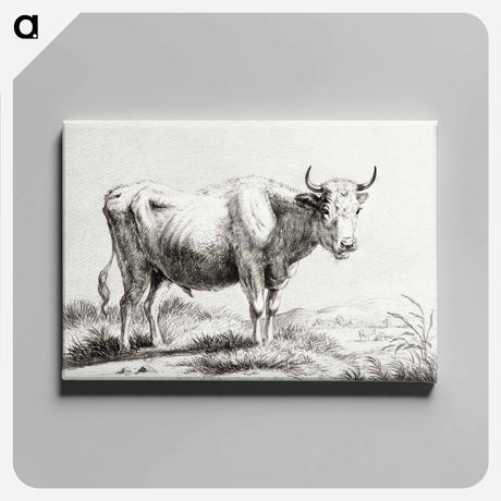 アートパネル-Standing cow - ジャン ベルナール Canvas.