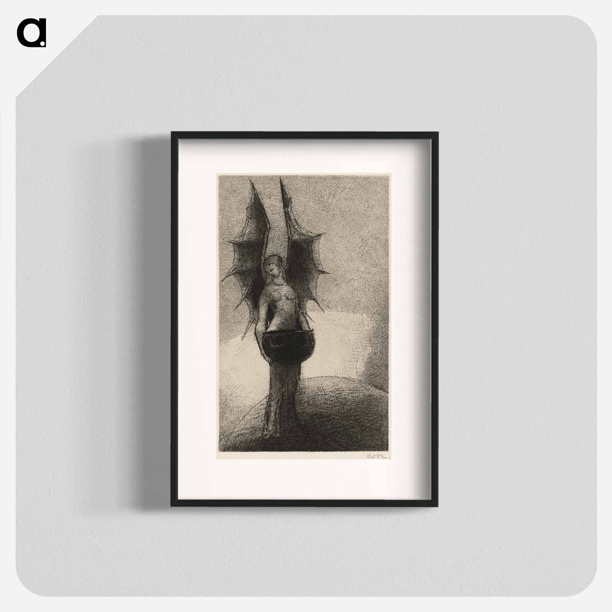 Tenebres - オディロン ルドン Poster.