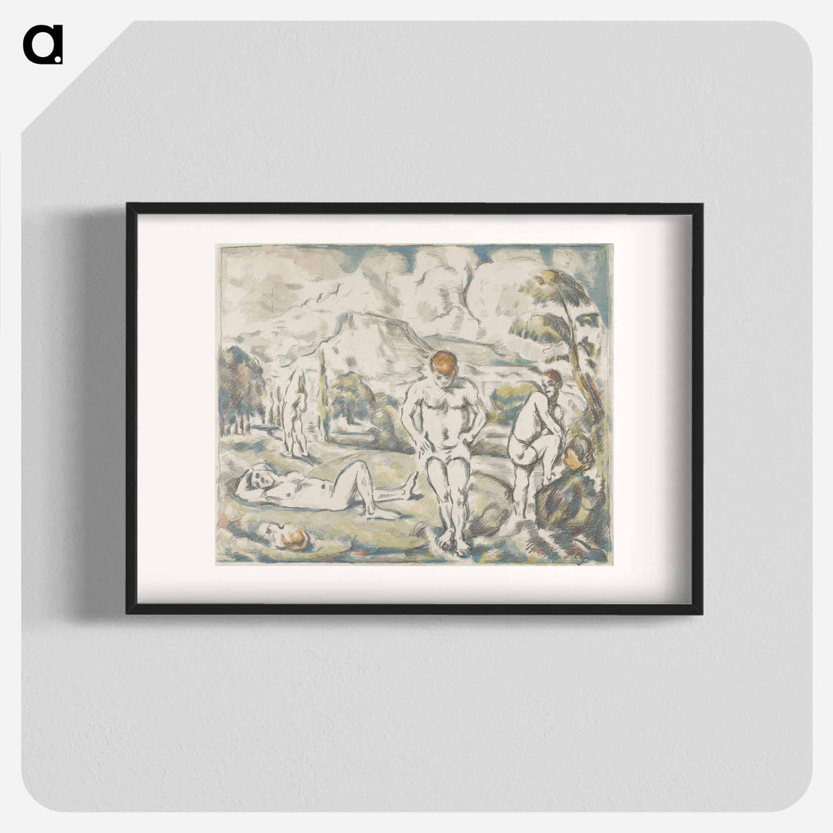 アートポスター-The Bathers - ポール セザンヌ Poster.