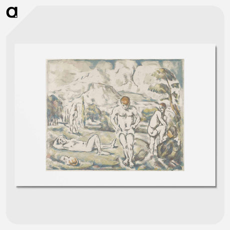 アートポスター-The Bathers - ポール セザンヌ Poster.