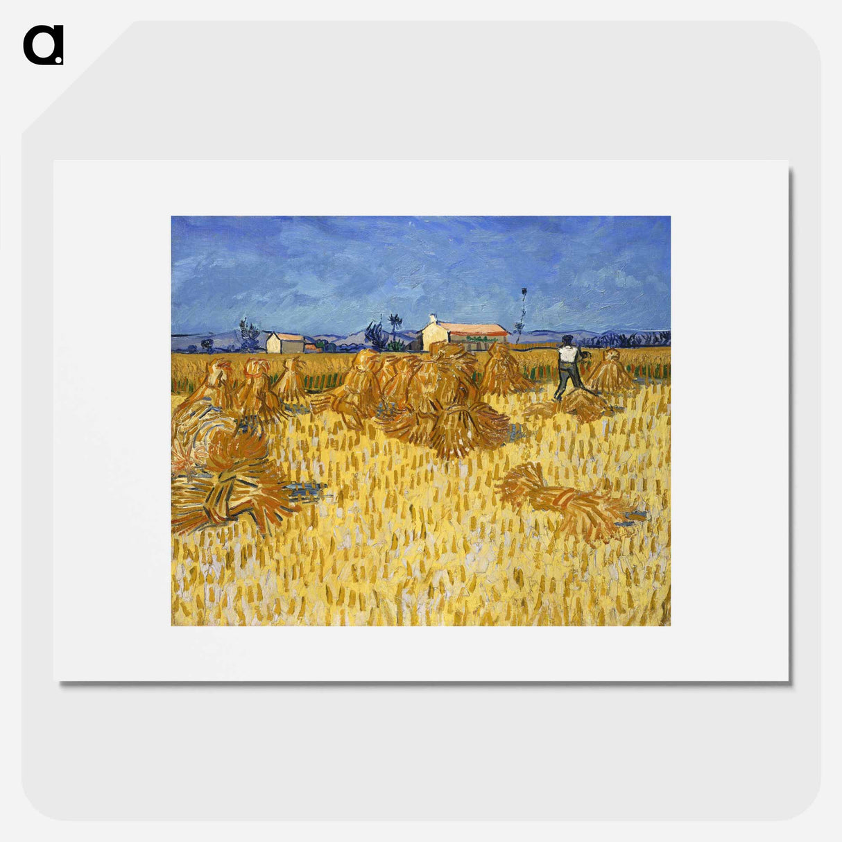 Harvest in Provence - Vincent van Gogh Poster.