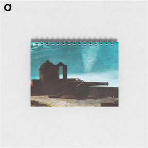 アートメモ帳-Searchlight on Harbor Entrance, Santiago de Cuba - ウィンスロー ホーマー Memo.