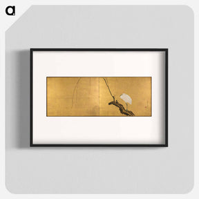 アートポスター-Heron on a Willow Branch
 - クリーブランド美術館 Poster.