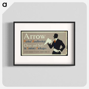 Arrow washed handkerchiefs - Edward Penfield Poster.