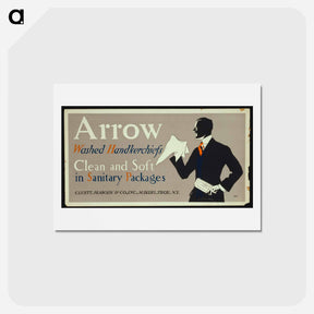 アートポストカード-Arrow washed handkerchiefs - エドワード ペンフィールド Postcard.