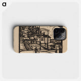 Shed on the Bank of the Elbe - エルンスト ルートヴィヒ キルヒナー Phone Case.