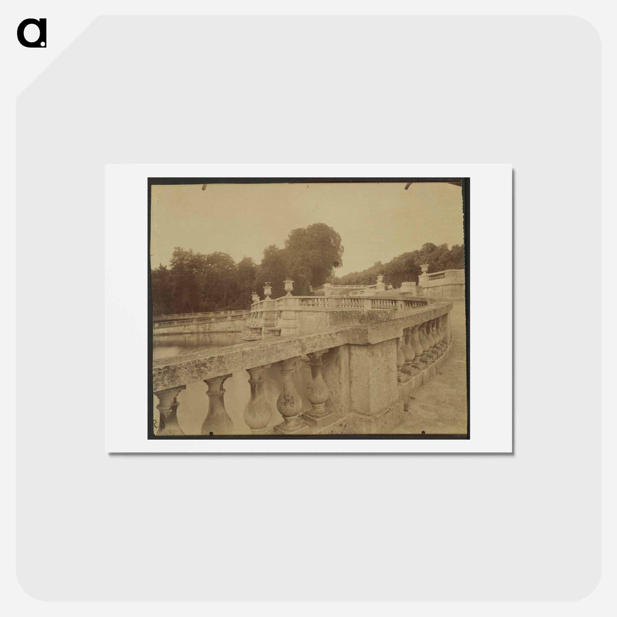 アートポストカード-Parc de Saint Cloud
 - ウジェーヌ アジェ Postcard.