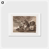 アートポストカード-Ja tämänkin (y esto tambien) - フランシスコ デ ゴヤ Postcard.