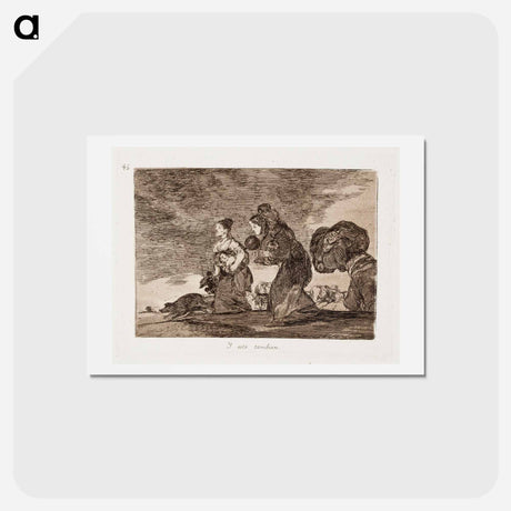 アートポストカード-Ja tämänkin (y esto tambien) - フランシスコ デ ゴヤ Postcard.