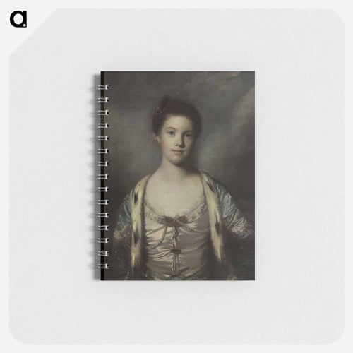 Portrait of Bridget Moris in a White Silk Dress - ジョシュア レノルズ Memo.