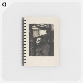 アートメモ帳-Through an Opening in the Wall, a Skull Appeared - オディロン ルドン Memo.