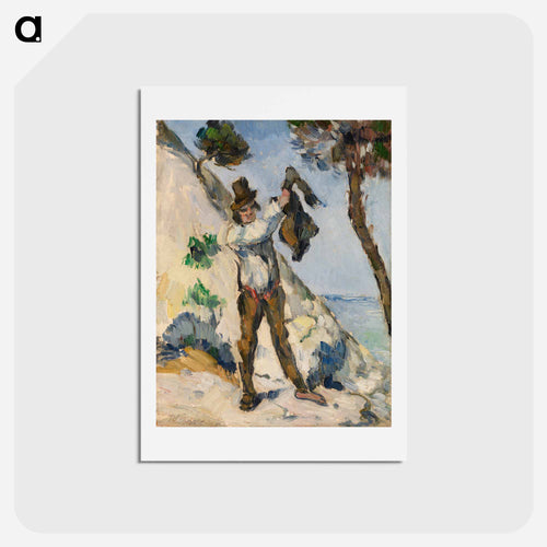 Man with a Vest - Paul Cézanne Postcard.