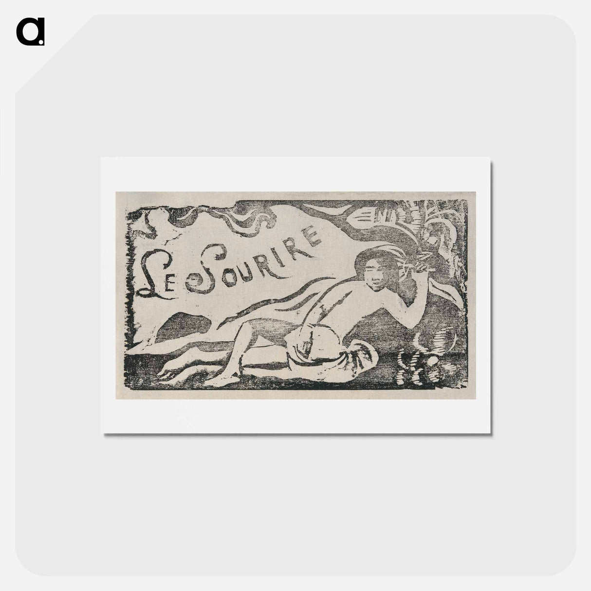 アートポストカード-Tahitian Woman - ポール ゴーギャン Postcard.