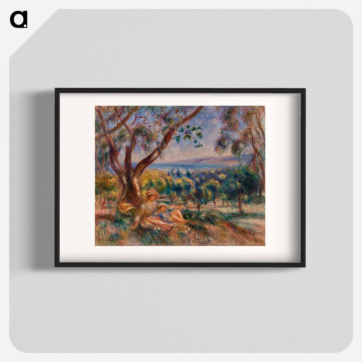 Landscape with Figures, near Cagnes - Pierre-Auguste Renoir Poster.