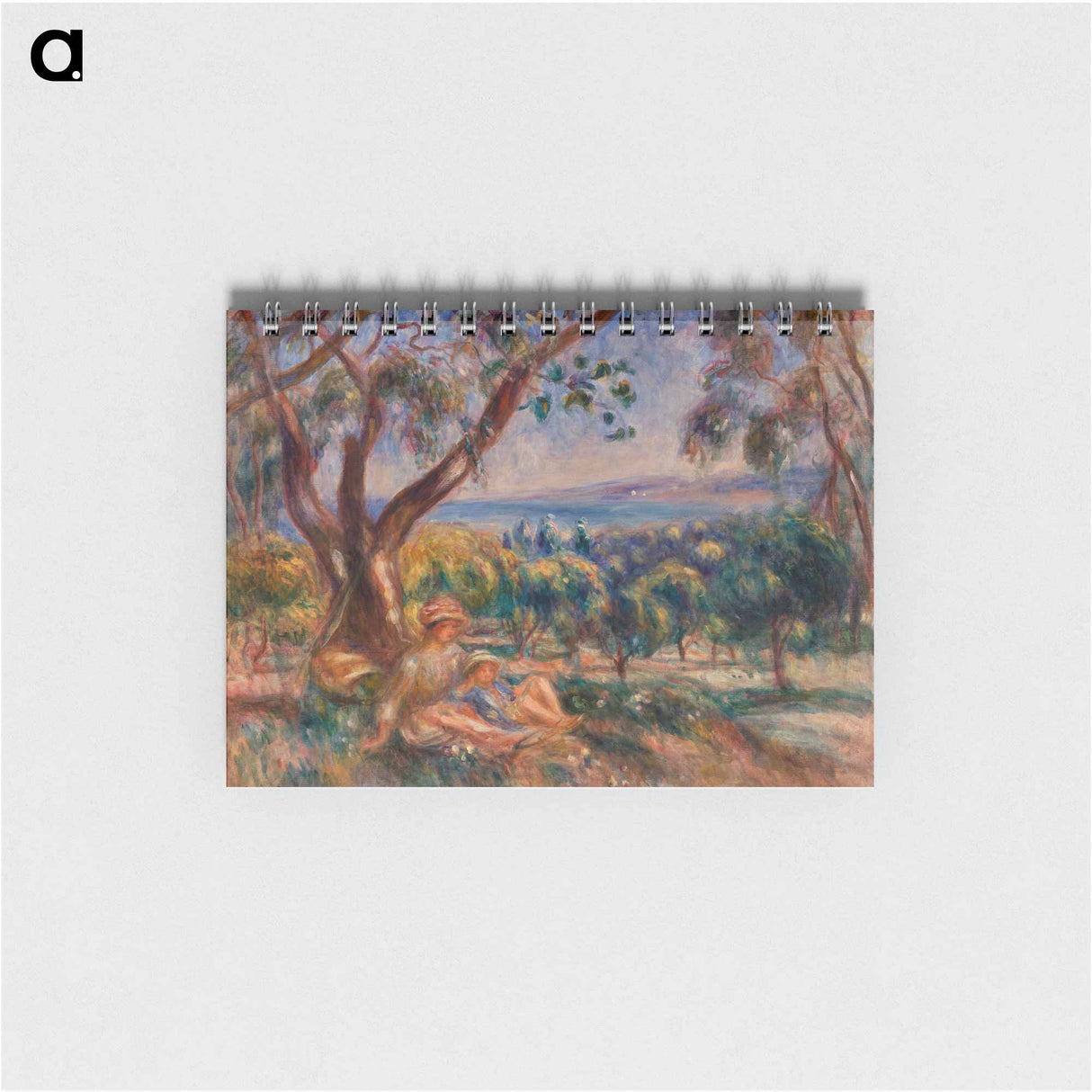 Landscape with Figures, near Cagnes - ピエール オーギュスト ルノワール Memo.