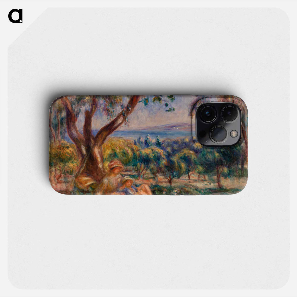 Landscape with Figures, near Cagnes - ピエール オーギュスト ルノワール Phone Case.