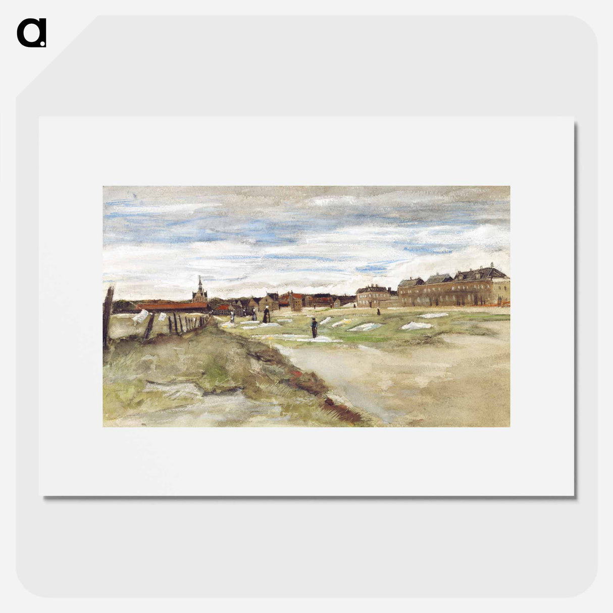 Bleaching Ground at Scheveningen - Vincent van Gogh Poster.