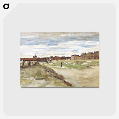 アートポストカード-Bleaching Ground at Scheveningen - フィンセント ファン ゴッホ Postcard.