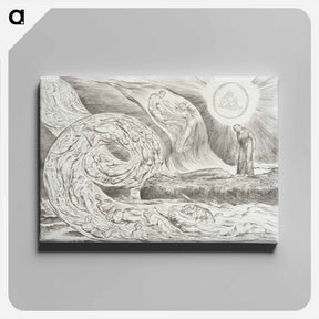 アートパネル-The Circle of the Lustful: Paolo and Francesca - ウィリアム ブレイク Canvas.